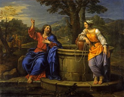 Cristo e la donna di Samaria da Pierre Mignard