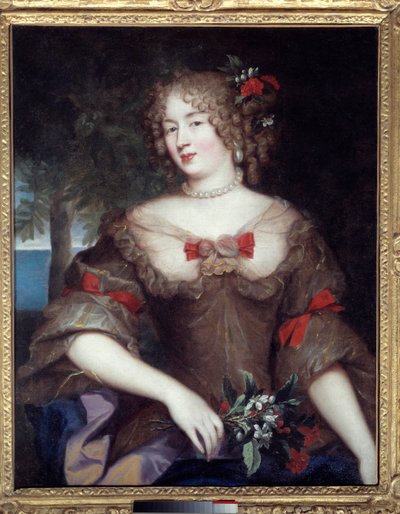 Madame de Sevigne: ritratto di Francoise Marguerite de Sevigne, Contessa di Grignan (1648-1705), figlia di Marie de Rabutin-Chantal, Marchesa di Sevigne (1626-1696). Dipinto di Pierre Mignard (1612-1695) da Pierre Mignard