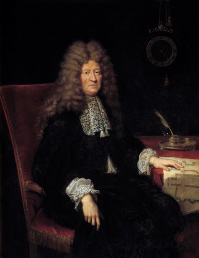 Ritratto di Edouard Colbert, Marchese di Villacerf (1628-1699), Sovrintendente degli edifici di Re Luigi XIV da Pierre Mignard