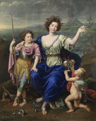 La Marchesa de Seignelay e due dei suoi figli, 1691 da Pierre Mignard