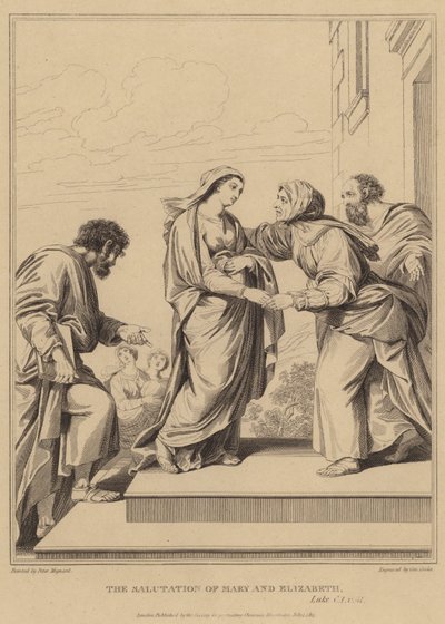 La salutazione di Maria ed Elisabetta, Luca da Pierre Mignard