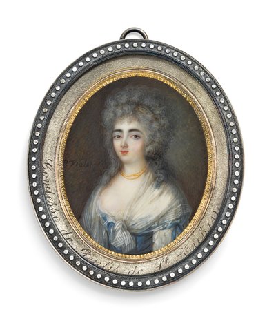 Stéphanie Félicité Ducrest de Saint-Aubin, Contessa di Genlis da Pierre Noel Violet