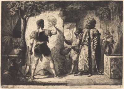Artista che disegna un uomo in abito turco da Pierre Nolasque Bergeret