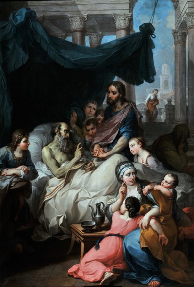 La morte del vecchio Tobia da Pierre Parrocel