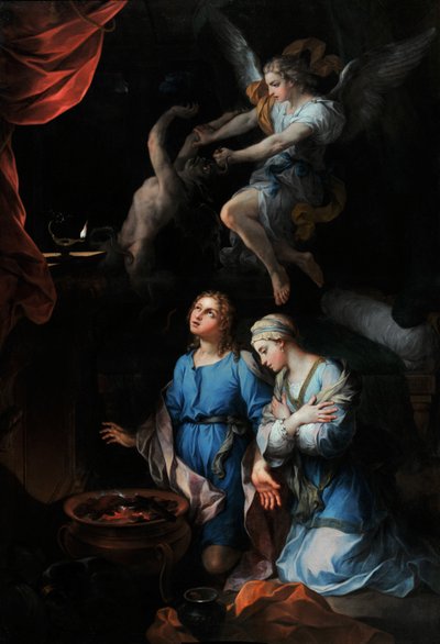 Prima notte di nozze di Tobia e Sara da Pierre Parrocel