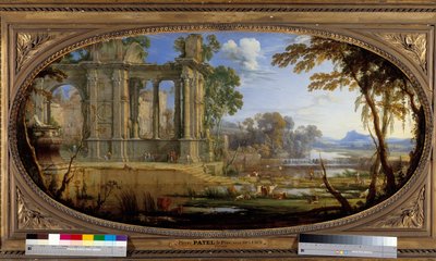 Paesaggio composto con rovine antiche Dipinto di Pierre Patel da Pierre Patel