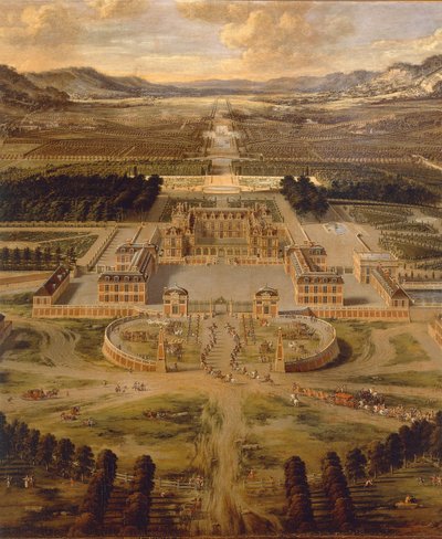 Veduta del Palazzo di Versailles e dei suoi giardini di Pierre Patel da Pierre Patel