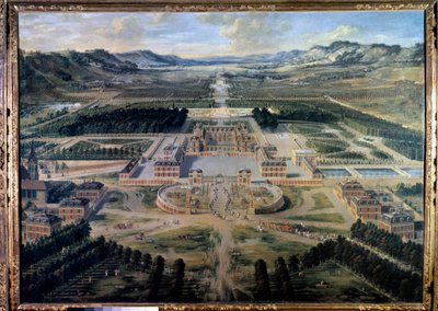 Veduta del Castello e dei Giardini di Versailles, presa dall