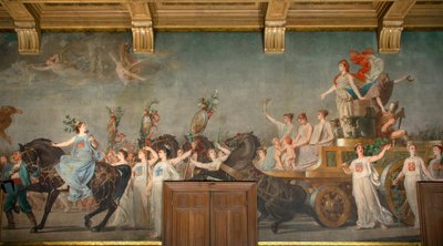 Affresco "Il Trionfo della Repubblica" da Pierre Paul Lêon Glaize