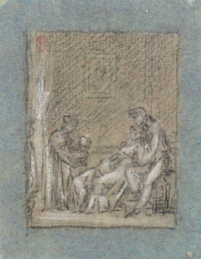 Studio per Une Famille dans la désolation da Pierre Paul Prud