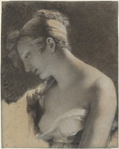Testa di donna: Studio per "La madre felice" (L