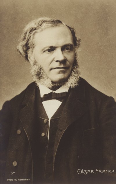 Cesar Franck, compositore belga nato, pianista, organista e insegnante di musica che ha lavorato a Parigi durante la sua vita adulta da Pierre Petit