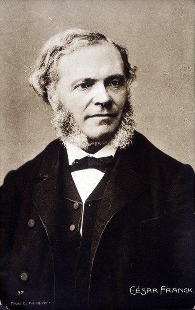 Ritratto di César Franck, compositore e organista francese di origine belga (1822-1890) da Pierre Petit