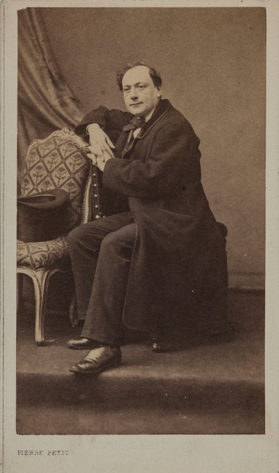Ritratto del poeta Théodore de Banville da Pierre Petit