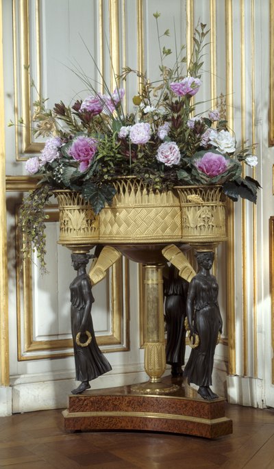 Jardiniere con quattro cesti in bronzo dorato intorno al 1807 da Pierre Philippe (attr. to) Thomire