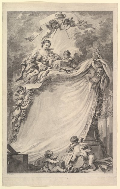 Diploma dei Massoni di Bordeaux da Pierre Philippe Choffard