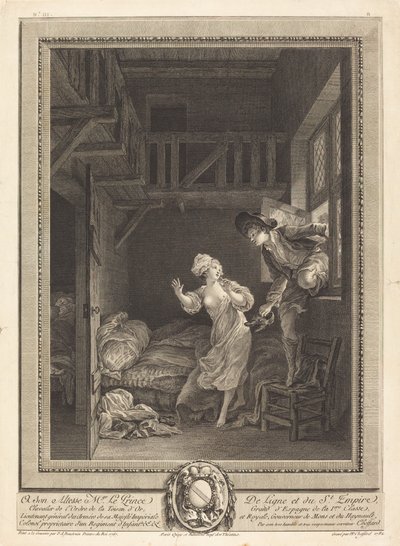 Camminate piano, parlate a bassa voce da Pierre Philippe Choffard after Pierre Antoine Baudouin