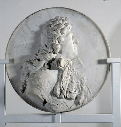 Basso rilievo che rappresenta Luigi XIV in medaglione da Pierre Puget