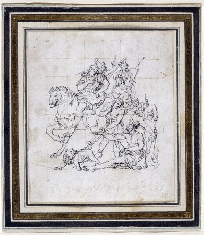 Disegno preparatorio di Pierre Puget (1620-1694) per 