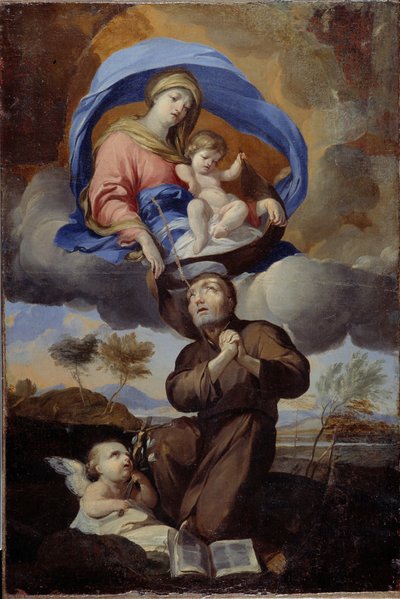 La Vergine dona lo scapolare a San Simone Stock da Pierre Puget