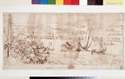 Il porto e il porto di Tolone da Pierre Puget