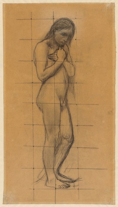 Un nudo maschile in piedi da Pierre Puvis de Chavannes