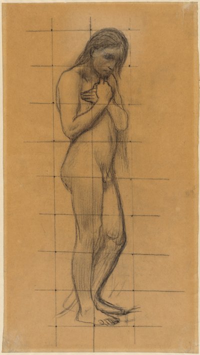 Stehender männlicher Akt da Pierre Puvis de Chavannes