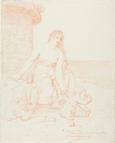 Famiglia di pescatori da Pierre Puvis de Chavannes