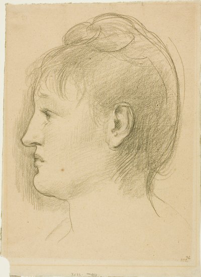 Testa di una donna da Pierre Puvis de Chavannes