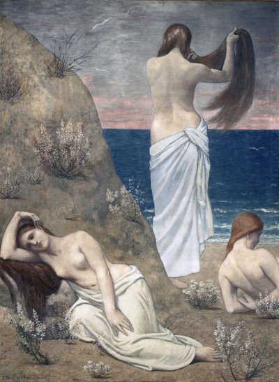 Giovani ragazze in riva al mare da Pierre Puvis de Chavannes