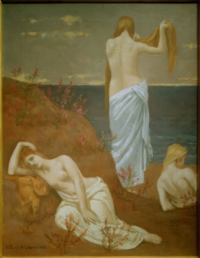 Giovani donne al mare da Pierre Puvis de Chavannes