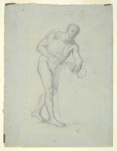 Figura Nuda con una Fiaschetta da Pierre Puvis de Chavannes