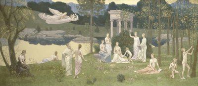 Il boschetto sacro, amato dalle arti e dalle muse da Pierre Puvis de Chavannes