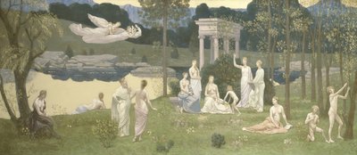 Il boschetto sacro, amato delle arti e delle muse, 1884-1889 da Pierre Puvis de Chavannes