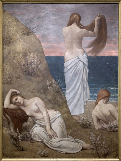 Ragazze giovani al mare da Pierre Puvis de Chavannes