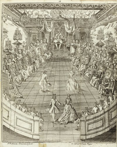 Illustrazione da Le Maître à danser, 1734 da Pierre Rameau