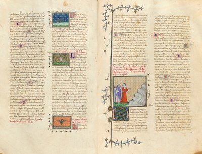 Pagina da "De Proprietatibus Rerum" di Bartholomeus Anglicus, nella traduzione francese di Jean Corbechon, c.1390 da Pierre Remiet