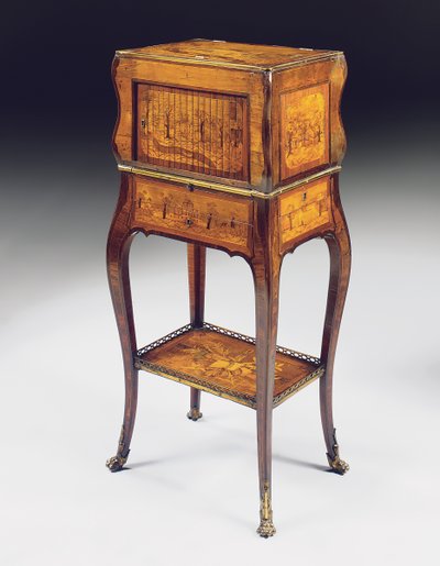 Secretaire serre-bijoux Luigi XV da Pierre Roussel
