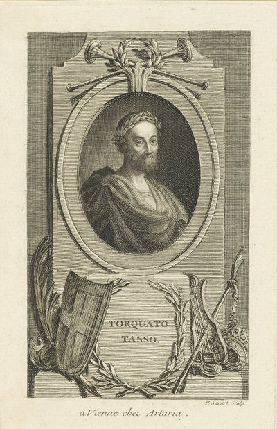 Ritratto di Torquato Tasso da Pierre Savart
