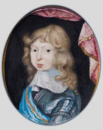 Miniatura di Carlo XI, Re di Svezia da bambino da Pierre Signac