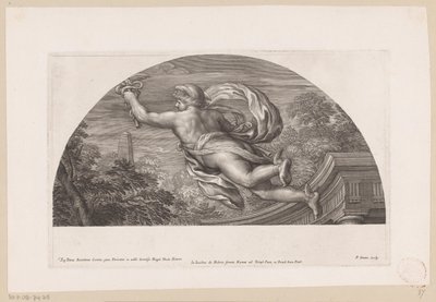 Mercurio volante, visto di schiena da Pierre Simon (I)