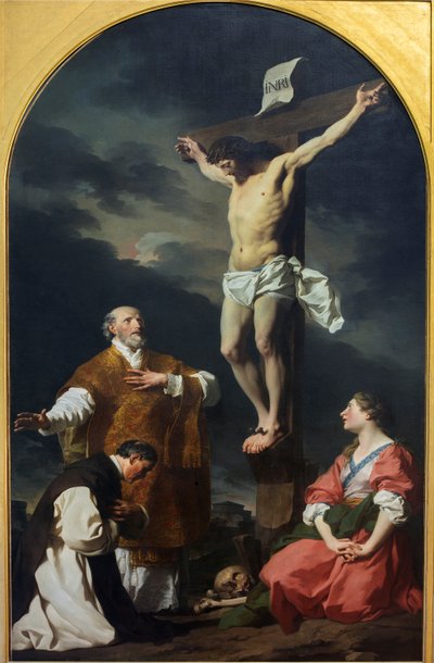 Cristo crocifisso con San Eusebio, San Filippo Neri e Santa Maria Maddalena da Pierre Subleyras
