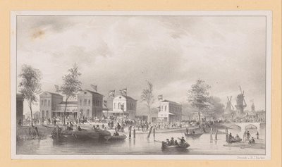Edifici della stazione ferroviaria del Reno ad Amsterdam da Pierre Tetar van Elven (possibly)