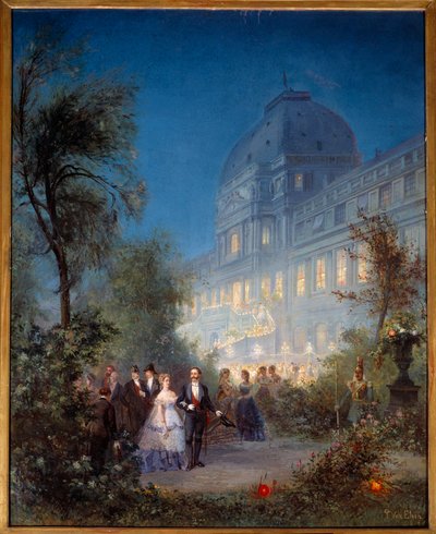 Festa notturna alle Tuileries il 10 giugno da Pierre Tetar van Elven