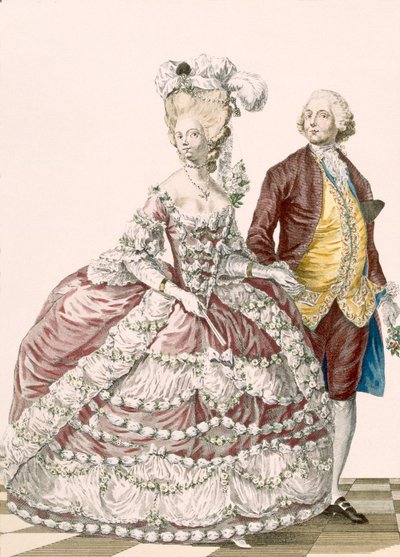 Abito da sposa informale, inciso da Dupin, tavola n.88 da 