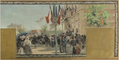 Bozzetto per il municipio di Bagnolet: Estate. La festa di Bagnolet il giorno dell