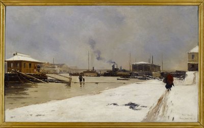 Il basso porto del ponte Tolbiac durante l