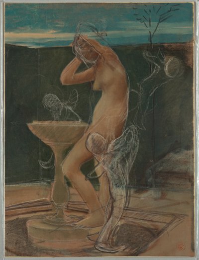 Studio di una donna al bagno da Pierre Victor Galland