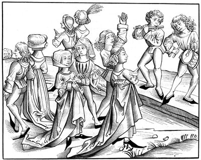 Danza della vigilia di Natale, 1493 1849 da Pierre Wolgmuth