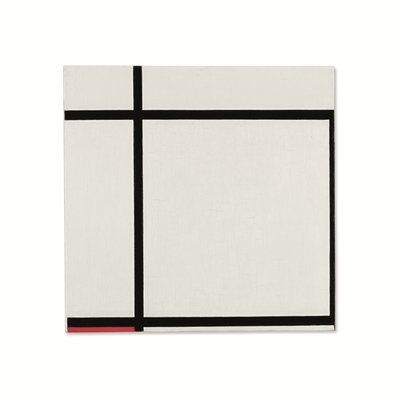 Composizione II, con Rosso da Piet Mondrian